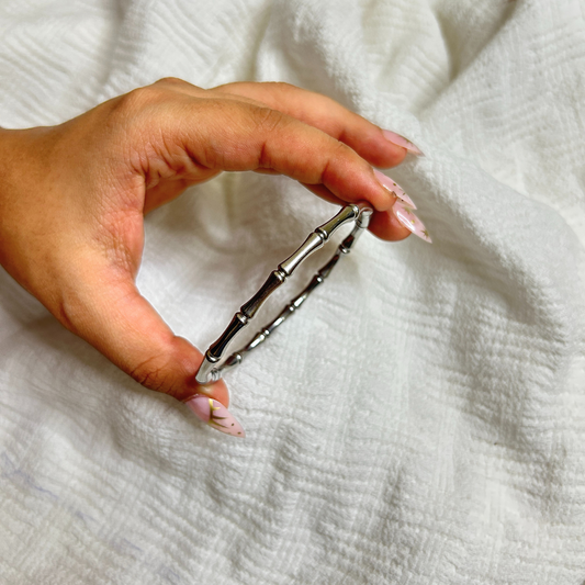 Silver Bamboo racelet
