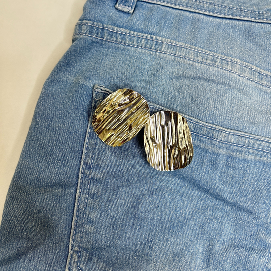 Metallic Statement Earrings