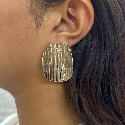 Metallic Statement Earrings