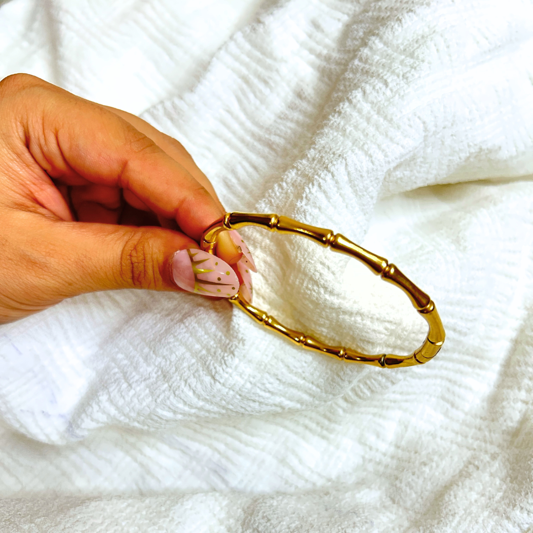 Gold Bamboo bracelet
